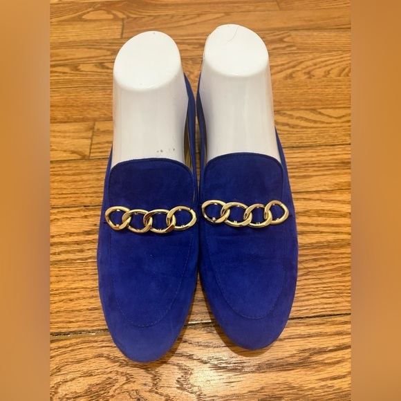 Brunate Women’s Italian Suede Loafers size 8 Royal Blue Preppy - Picture 2 of 7